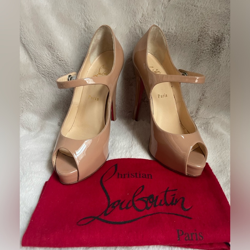 Mary Jane peep toe